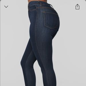 Fashion nova high-rise super stretch dark Jean